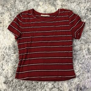 Active USA red and black striped tee